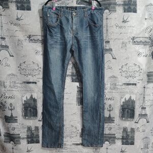 Black Brand Men's Classic Blue Straight Jeans